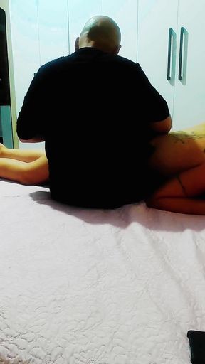 Stepdaughter Is Caught and Has to Give in to Her Stepfather's Wishes