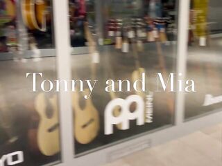 Screw in Cinema with flawless tits cutie - Tonny and Mia