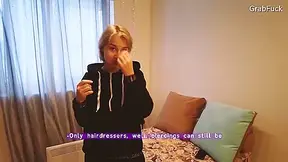 Grabfuck - Hairdresser At Home. Paid With Sperm