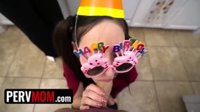 Step Mom And Step Aunt Give Birthday Boy A Special Gift - Perv-mom, Melody Minx And Tifa Quinn