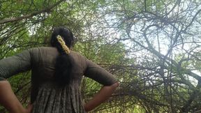Housewife outdoor sucking cock