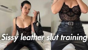 Sissy Leather Slut Training