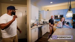 Dinner Guest Enjoys Threesome With Honey Vixen And Ari Porter (Part 1)