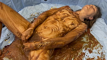 Food Sploshing with a Sex Toy Orgasm (WAM)