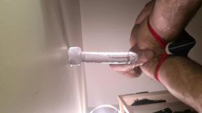 10 Inch deep Dildo fully up my ass - orgasmic anal insertion