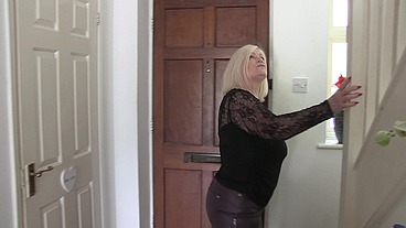 Maisie Lewis and Dimitri get caught y landlady Lacey Starr