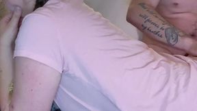 Amelia devours daddy's cock&#x1F32D; and rides him rough with wild passion