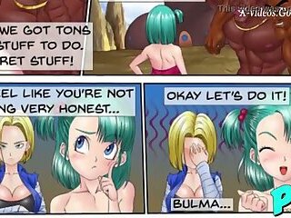 Bulma and 18 get laid by Black guys in the field