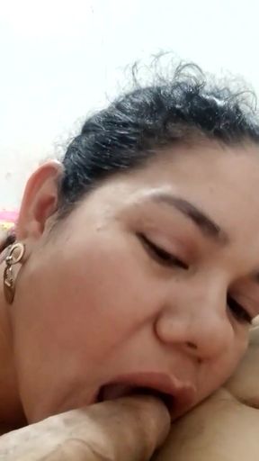 Memorable moment from &quot;Beautiful girlfriend sucking deep throat&quot;