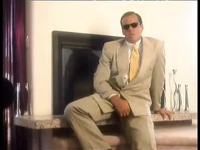 Sexy brunette gets a cumshot on her face after getting her tight twat stretched