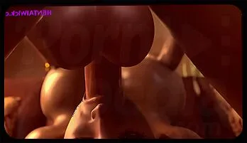 3D Hentai: Busty MILF Anal & Squirting Animation