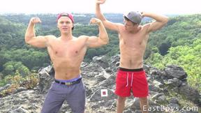 ”Summer Handjob Adventure 2016 Flexing & Workout”