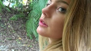 GF R. - Lilly Sapphire sucking dick outdoors HD