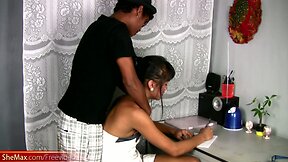 Filipino school t-girl gets her asshole filled with man meat