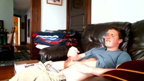 Solo Gay: horny young alone at home