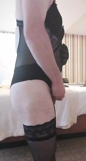 Sissy Cums in New Lingerie