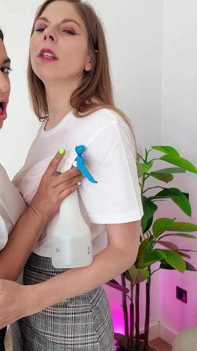 Ana Spears Alice Maze Are Office Girls Wet T-shirt Wednesday