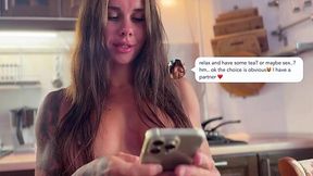 Fit queen begs for anal and creampie in the morning