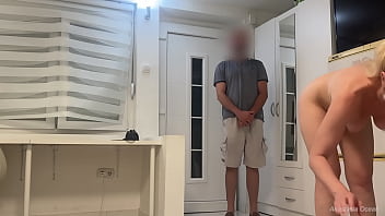 Delivery Guy Can't Resist Naked Package