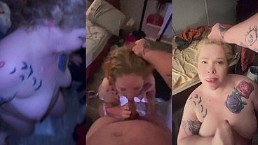 Cum begging and gagging compilation.