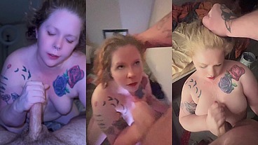 Cum begging and gagging compilation.