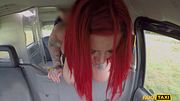 My dick looked small against her huge boobs - Fake Taxi