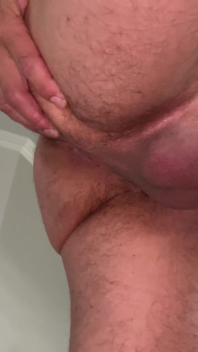 Showing My Ass While Fucking My Masturbator and Cum