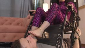 Catwoman Wednesday - Man Worship Her Feet Under - Licking Part - Polish Language - 4K