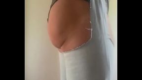 Chaps jeans and leather jerking my cock