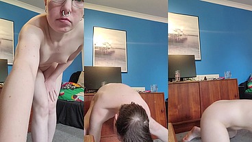 I let my twitter followers pick my afternoon task recently and they went for flexibility training so I recorded it naked for ...