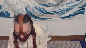 Minutes of Pure Technical Restriction: Heavy Canvas Straitjacket and Leather Posture Muzzle