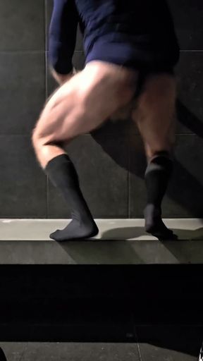 Feet and Socks on Hairy Bear