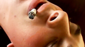 ”This sexy smooth country jock chainsmokes while stroking & using a buttplug”