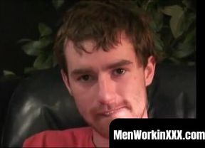 MenWorkinXXX.com - Well-built younger guy masturbates while watching porn and cums ha