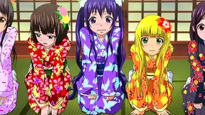 Timid Captive Pleads Before Fiery Blowbang and Wild Kimono Ride in Steamy Onsen