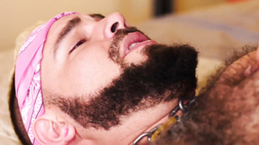 Macho bear pounding his chubby BF bareback