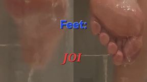 Russian Goddess Shower Foot Denial — Size 41 Wet Feet JOI Tease for Pathetic Footslaves.