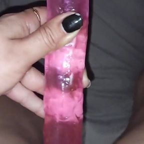 Double Anal Dildo Masturbation