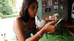 ”Thai Girlfriend morning blowjob & sex in afternoon after a coffee date”