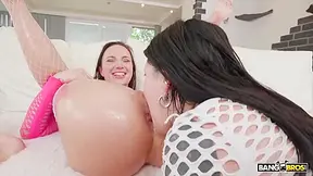 Double Big Booty Shakedown With Black Black, Kristy Black And Morea Black