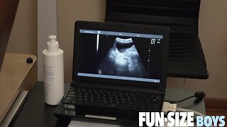 Petite funsizeboy logan gets a reality check from doctor legrands king size cock: skinny twink wanking and anal play with daddys big dick