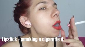 Lipstick + smoking a cigarette 4