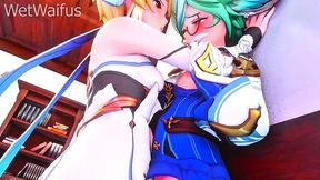 Sucrose X Lumine Hot Midnight Sex - Genshin Impact Hentai