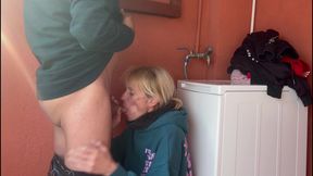 Accidental Fuck in the Laundry Room with My Little Neighbour