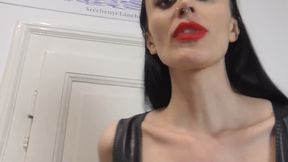 A Dark Gothic Giantess Spits Down on You!