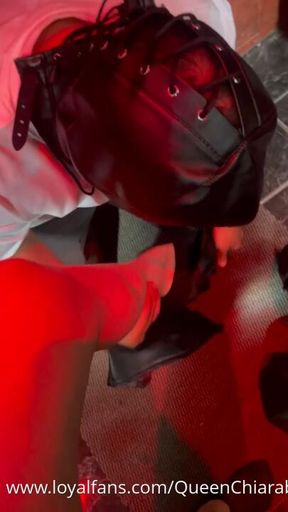 Leather Boot slave Humiliation