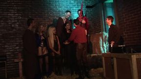 Satanic Orgy Ends in Cum Flying Everywhere!