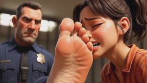 Licking Cop’s Feet - Heavy Degradation
