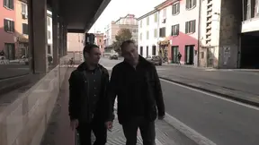 Slutty girl gets overwhelmed by three giant cocks