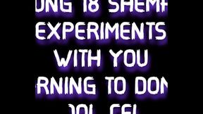 Young 18 Shemale Experiments with you Learning to Domme JOI CEI